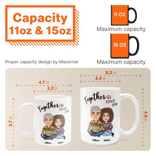 Together Husband And Wife - Personalized Mug - Christmas Gift For Husband, Wife - Gift From Sons, Daughters To Parents - Image 3