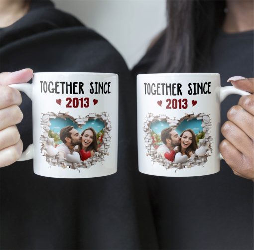 Together Since Anniversary Gift - Personalized Photo Mug - Image 4