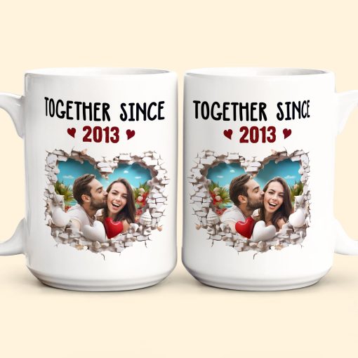 Together Since Anniversary Gift - Personalized Photo Mug - Image 2