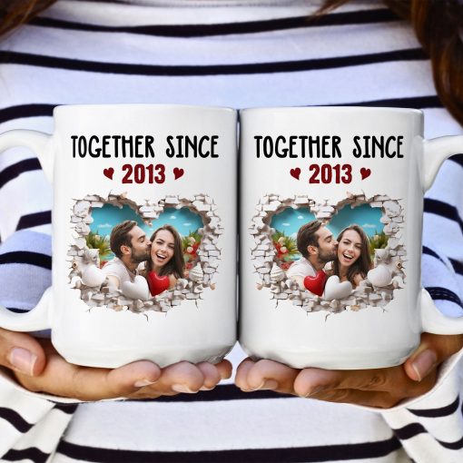 Together Since Anniversary Gift - Personalized Photo Mug - Image 5