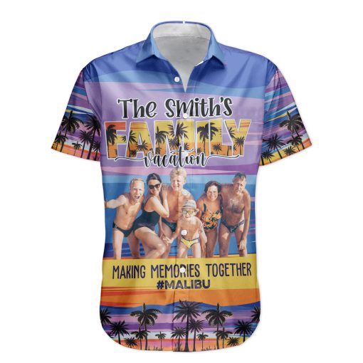 Vacation With Family - Personalized Photo Hawaiian Shirt - Image 5
