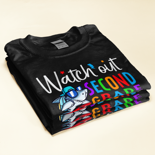 Watch Out School Here I Come - Personalized Shirt - Birthday, Back To School Gift For Kids, Student, 1st Day Of School, Back2School - Image 3