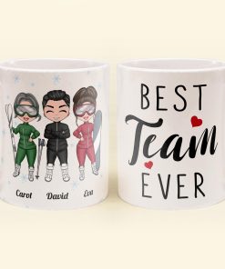 We Are A Team - Personalized Mug - Birthday Gift For Best Friends, Skiing Team, Skiing Lovers