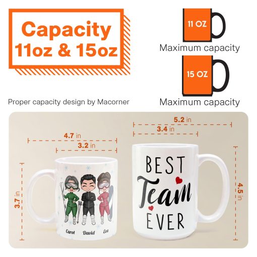 We Are A Team - Personalized Mug - Birthday Gift For Best Friends, Skiing Team, Skiing Lovers - Image 7