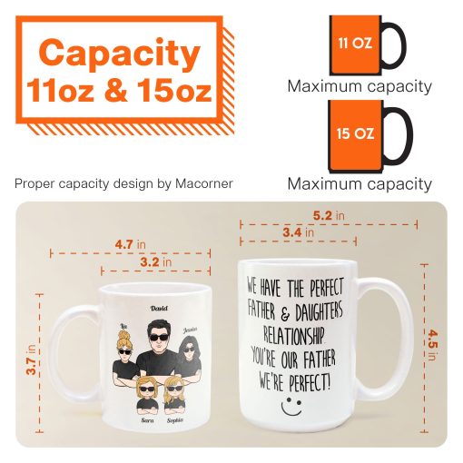 We Have The Perfect Father & Daughter Relationship - Personalized Mug - Father's Day, Birthday Gift For Father, Dad - From Daughters - Image 6