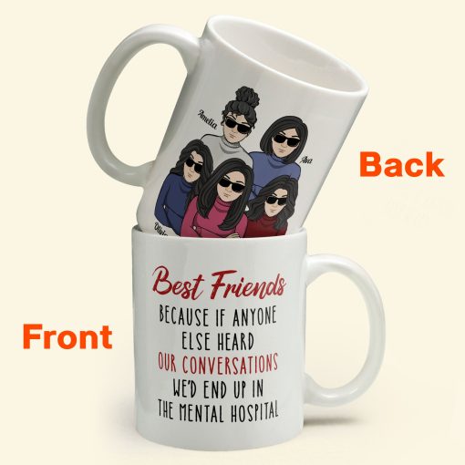 We'd End Up In The Mental Hospital - Personalized Mug - Image 6