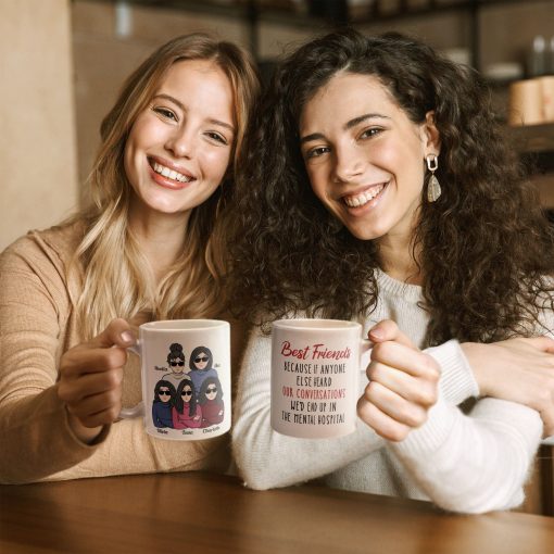 We'd End Up In The Mental Hospital - Personalized Mug - Image 4