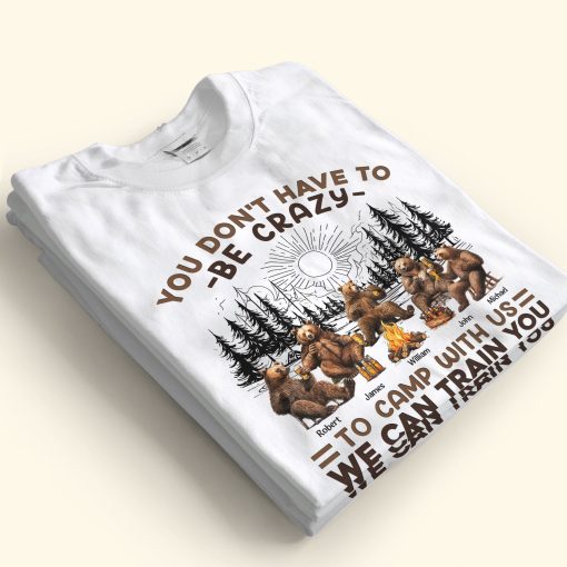Welcome To Camp Quitcherbitchin Bear Camping - Personalized Shirt - Image 2