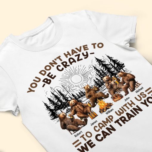 Welcome To Camp Quitcherbitchin Bear Camping - Personalized Shirt - Image 3