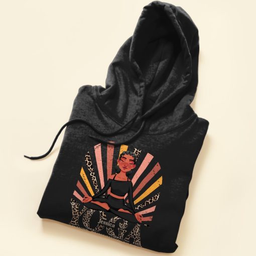 Yoga Because Punching People Is Frowned Upon - Personalized Shirt - Image 5