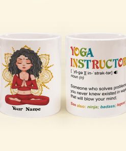 Yoga Instructor - Personalized Mug - Birthday Gift For Yoga Teacher