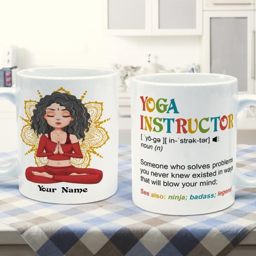 Yoga Instructor - Personalized Mug - Birthday Gift For Yoga Teacher - Image 2