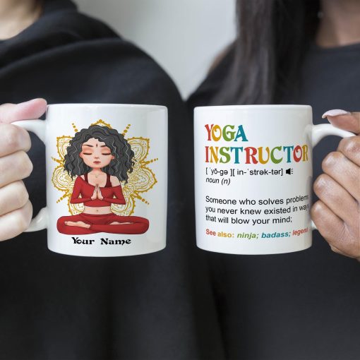 Yoga Instructor - Personalized Mug - Birthday Gift For Yoga Teacher - Image 4