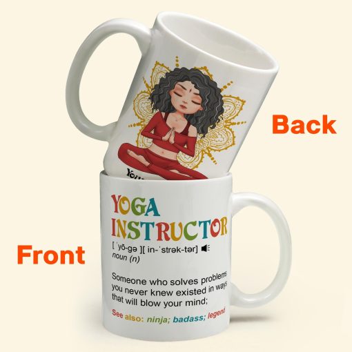 Yoga Instructor - Personalized Mug - Birthday Gift For Yoga Teacher - Image 6