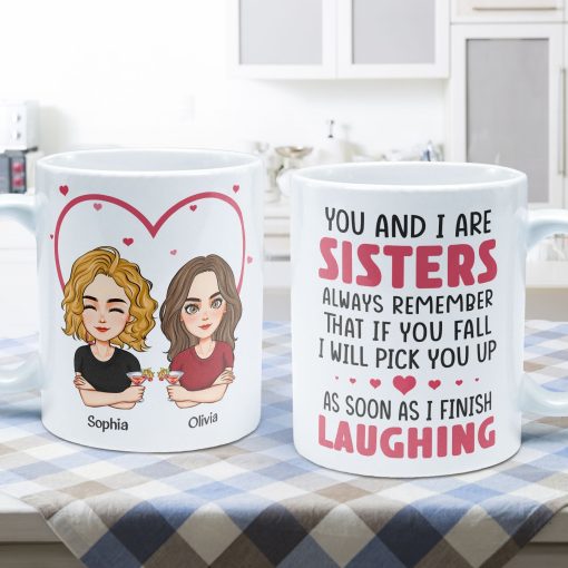 You And I Are Sisters - Personalized Mug - Image 3