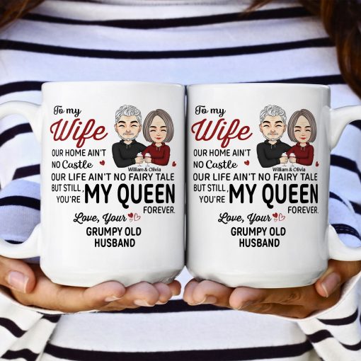 You're My Queen Forever - Personalized Mug - Image 3
