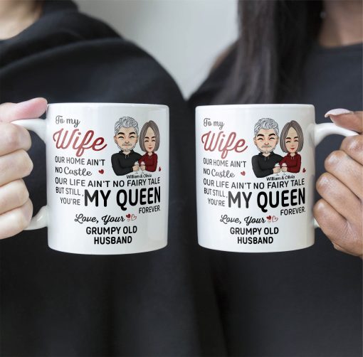 You're My Queen Forever - Personalized Mug - Image 6