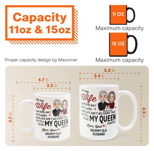 You're My Queen Forever - Personalized Mug - Image 8